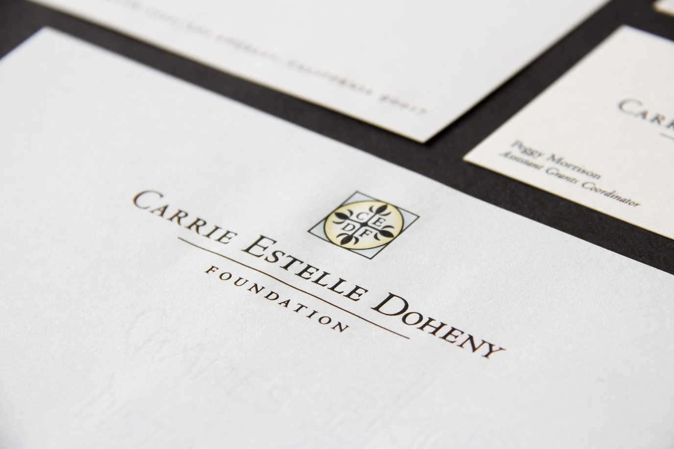 Carrie Estelle Doheny Foundation stationery