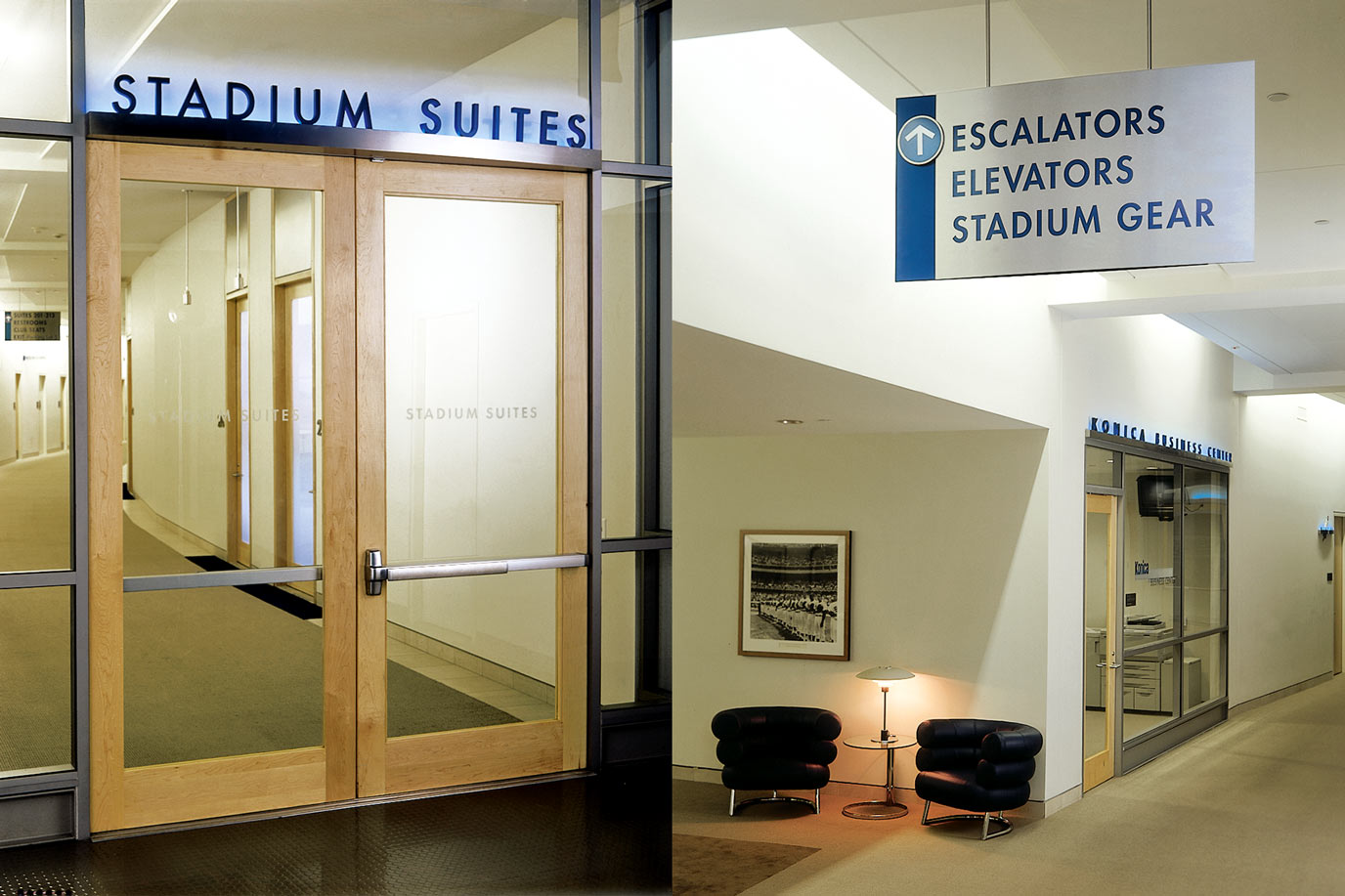 Dodgers Stadium Suite and interior signage