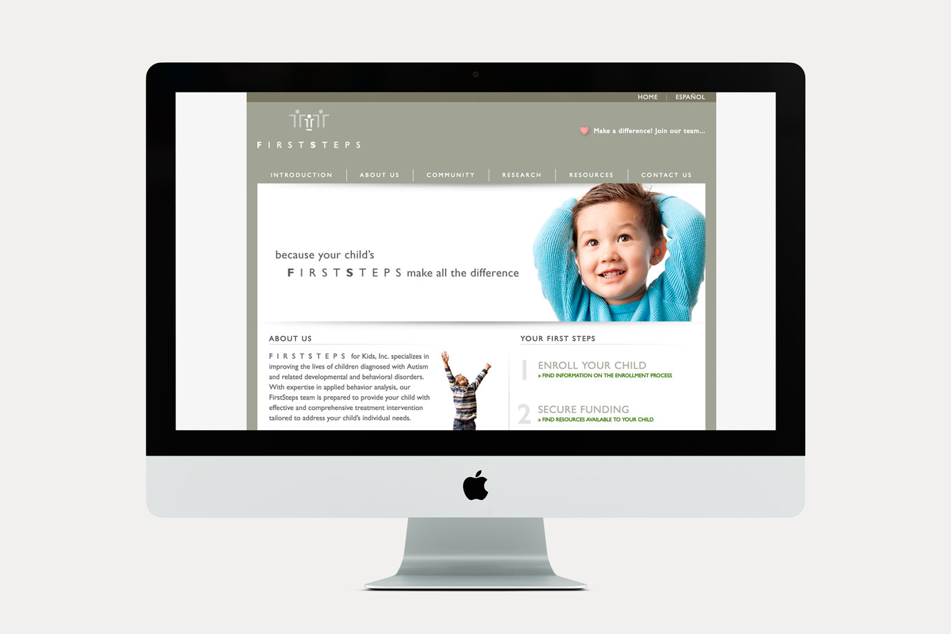 First Steps for Kids Website