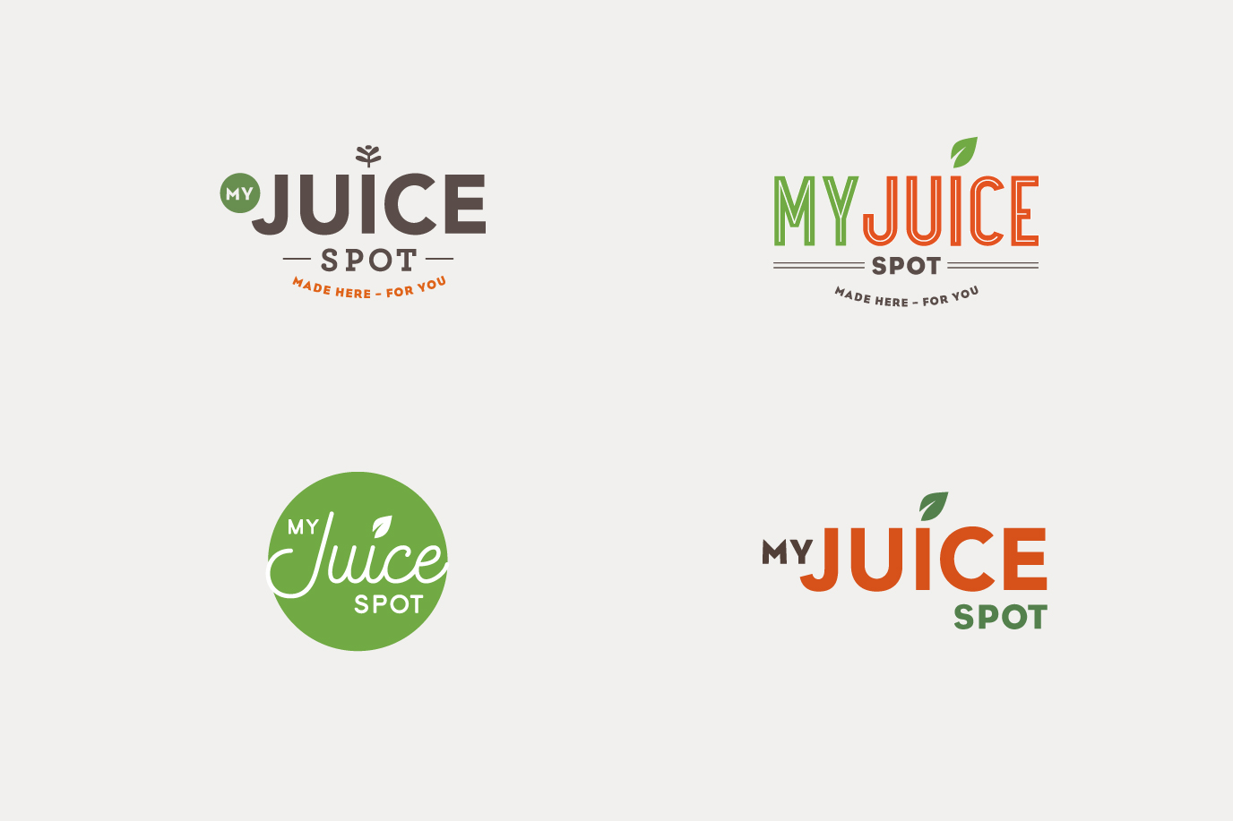 My Juice Spot Identity Concepts