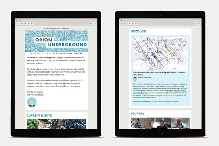Orion Environmental Email Newsletter Template