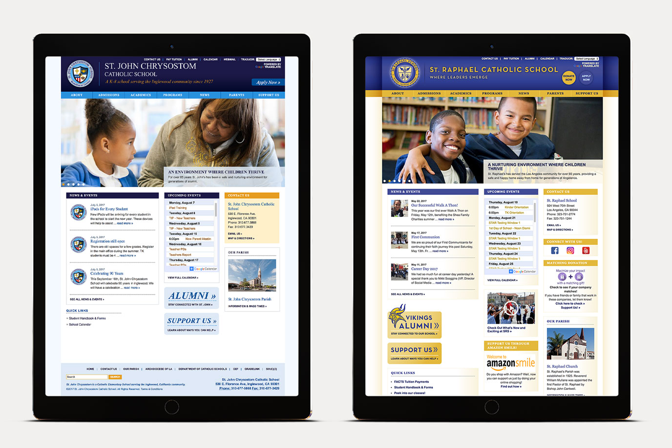 Catholic School Website