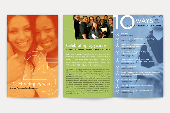 United Friends of the Children 25th anniversary brochure