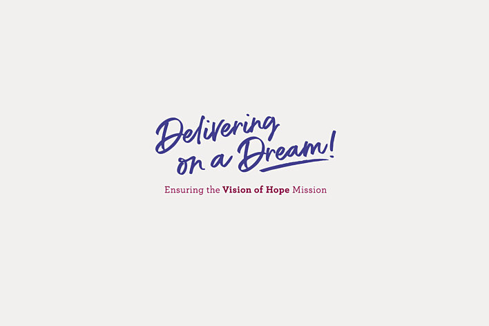 Vision of Hope - Delivering on a Dream Fundraising Campaign Logo
