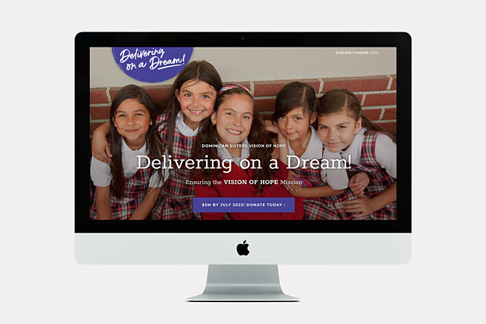 Vision of Hope - Fundraising Campaign Landing Page