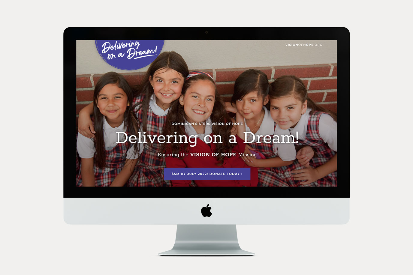 Vision of Hope - Fundraising Campaign Landing Page